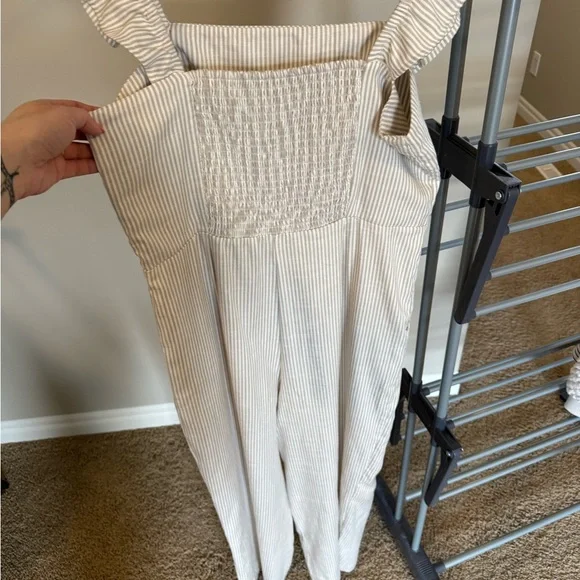 Striped Ruffle Jumpsuit - Picture 5 of 8